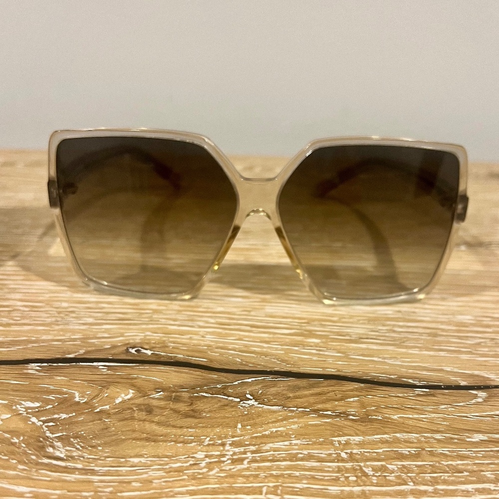 YSL Sunglasses Betty Oversized Acetate Clear